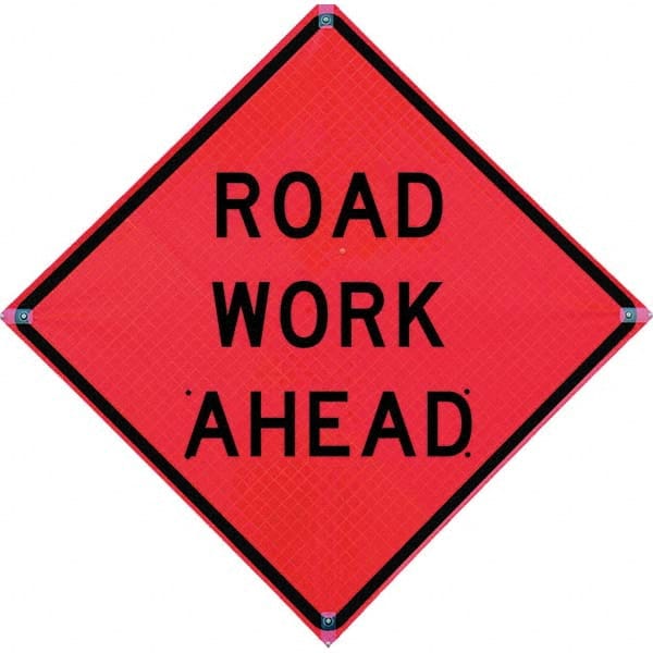 VizCon - "Men Working," 48" Wide x 48" High Vinyl Construction Roadway Sign - All Tool & Supply