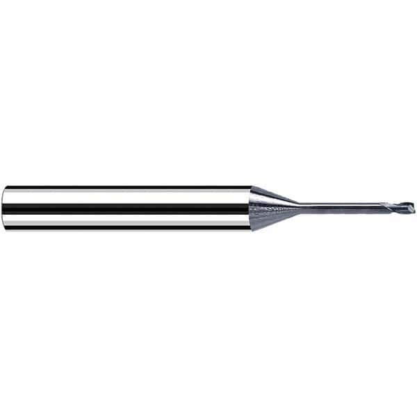 Fraisa - 1mm Diam 2 Flute Solid Carbide 0.3mm Corner Radius End Mill - All Tool & Supply