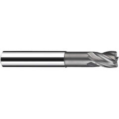 Fraisa - 2mm Diam 4 Flute Solid Carbide 0.2mm Corner Radius End Mill - All Tool & Supply