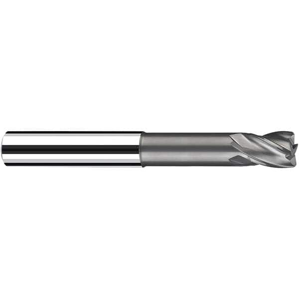 Fraisa - 12mm Diam 4 Flute Solid Carbide 1mm Corner Radius End Mill - All Tool & Supply