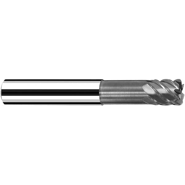 Fraisa - 10mm Diam 6 Flute Solid Carbide 0.5mm Corner Radius End Mill - All Tool & Supply