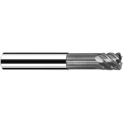 Fraisa - 5mm Diam 4 Flute Solid Carbide 0.5mm Corner Radius End Mill - All Tool & Supply