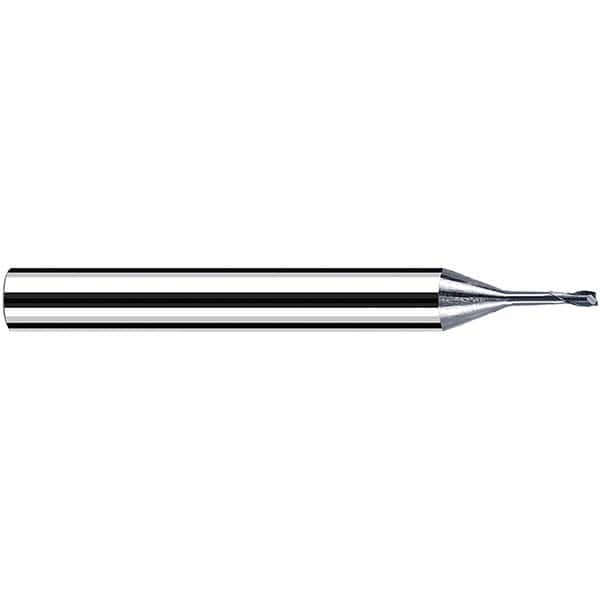 Fraisa - 0.6mm Diam 2 Flute Solid Carbide 0.1mm Corner Radius End Mill - All Tool & Supply