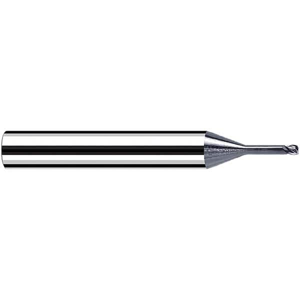 Fraisa - 1mm Diam 4 Flute Solid Carbide 0.2mm Corner Radius End Mill - All Tool & Supply