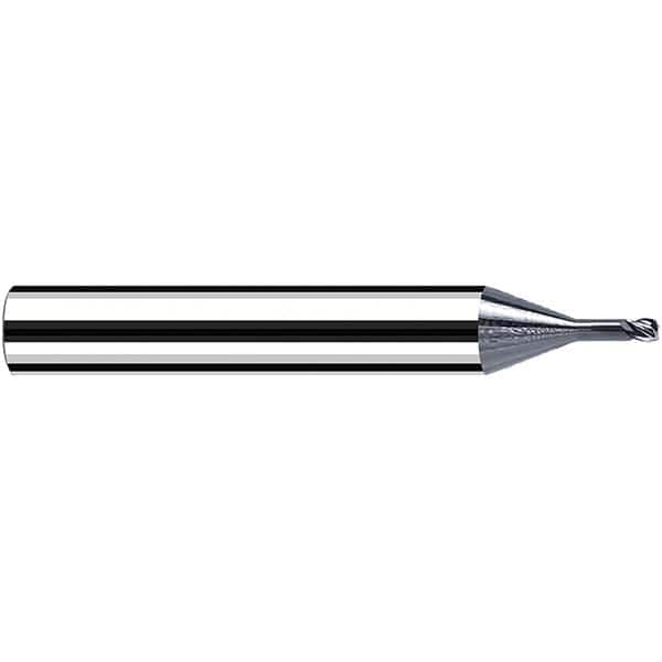 Fraisa - 1.2mm Diam 4 Flute Solid Carbide 0.2mm Corner Radius End Mill - All Tool & Supply