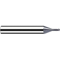 Fraisa - 1mm Diam 4 Flute Solid Carbide 0.2mm Corner Radius End Mill - All Tool & Supply