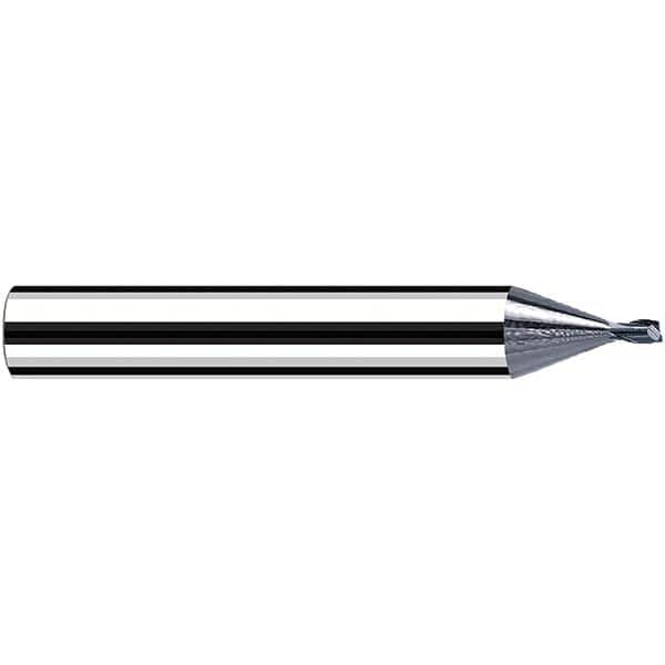 Fraisa - 0.8mm Diam 2 Flute Solid Carbide 0.2mm Corner Radius End Mill - All Tool & Supply