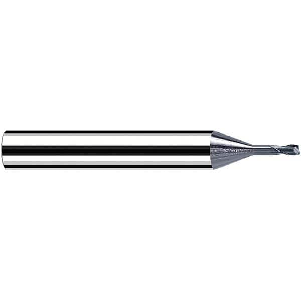 Fraisa - 0.4mm Diam 2 Flute Solid Carbide 0.05mm Corner Radius End Mill - All Tool & Supply