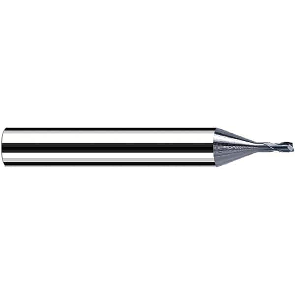 Fraisa - 0.8mm Diam 2 Flute Solid Carbide 0.2mm Corner Radius End Mill - All Tool & Supply