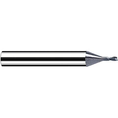 Fraisa - 0.2mm Diam 2 Flute Solid Carbide 0.05mm Corner Radius End Mill - All Tool & Supply