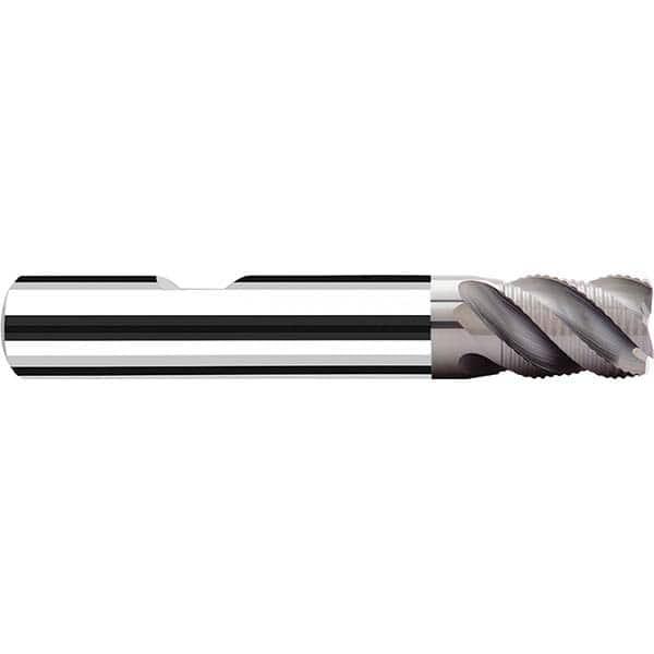 Fraisa - 3/8" Diam, 1/2" LOC, 4 Flute Solid Carbide Roughing Square End Mill - All Tool & Supply