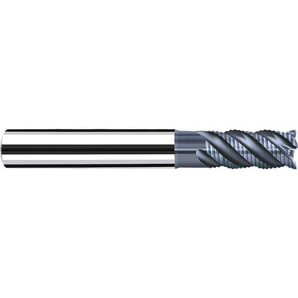 Fraisa - 3/8" Diam, 3/4" LOC, 4 Flute Solid Carbide Roughing Square End Mill - All Tool & Supply