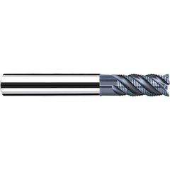 Fraisa - 1/4" Diam, 1/2" LOC, 4 Flute Solid Carbide Roughing Square End Mill - All Tool & Supply