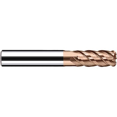 Fraisa - 5mm Diam 4 Flute Solid Carbide 0.2mm Corner Radius End Mill - All Tool & Supply