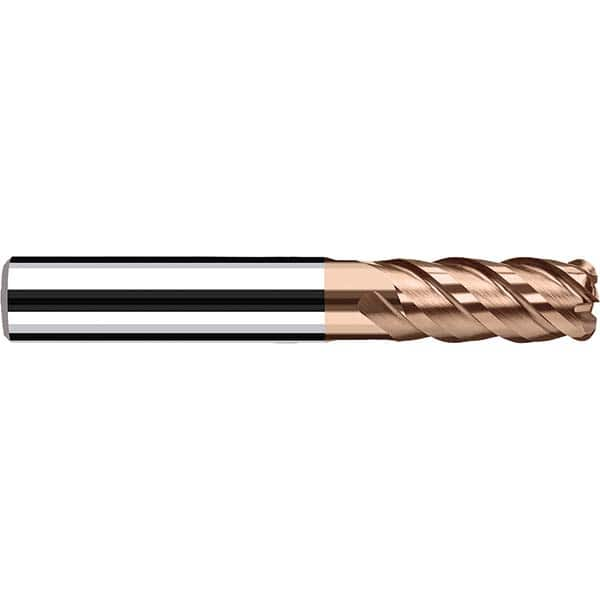 Fraisa - 6mm Diam 4 Flute Solid Carbide 0.5mm Corner Radius End Mill - All Tool & Supply