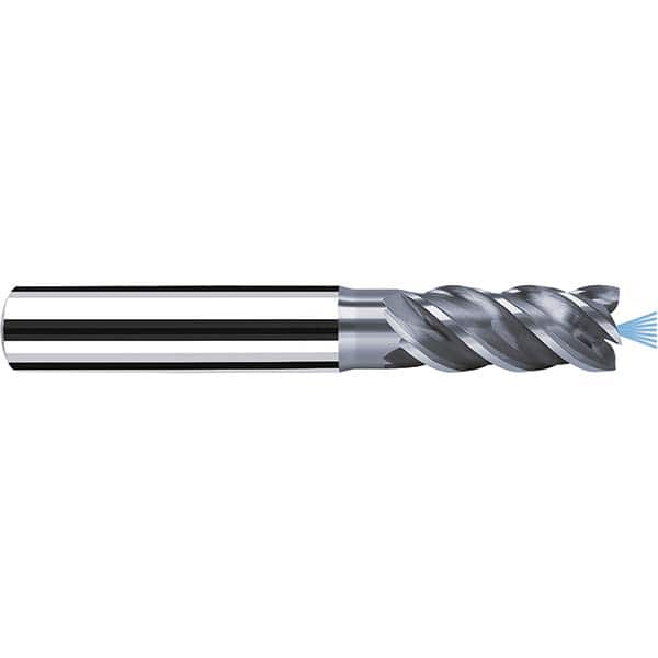 Fraisa - 1/4" Diam 4 Flute Solid Carbide 0.006" Corner Radius End Mill - All Tool & Supply