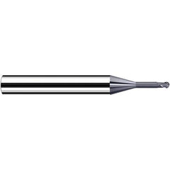 Fraisa - 0.6mm Diam, 3.6mm LOC, 2 Flute Solid Carbide Ball End Mill - All Tool & Supply