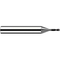 Fraisa - 4mm Diam, 4mm LOC, 2 Flute Solid Carbide Ball End Mill - All Tool & Supply