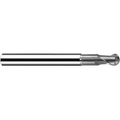 Fraisa - 3/8" Diam, 3/8" LOC, 2 Flute Solid Carbide Ball End Mill - All Tool & Supply