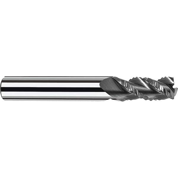 Fraisa - 1/2" Diam, 1-1/4" LOC, 3 Flute Solid Carbide Roughing Square End Mill - All Tool & Supply