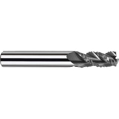 Fraisa - 3/8" Diam, 1" LOC, 3 Flute Solid Carbide Roughing Square End Mill - All Tool & Supply