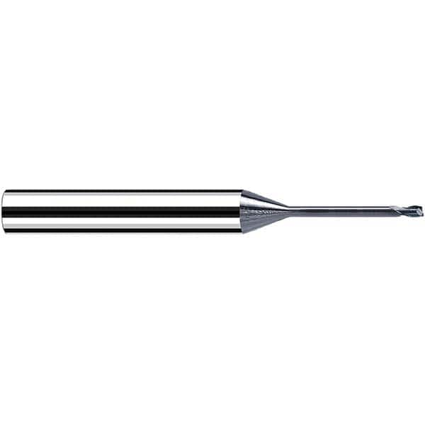 Fraisa - 1mm, 6mm LOC, 61mm OAL, 2 Flute Solid Carbide Square End Mill - All Tool & Supply