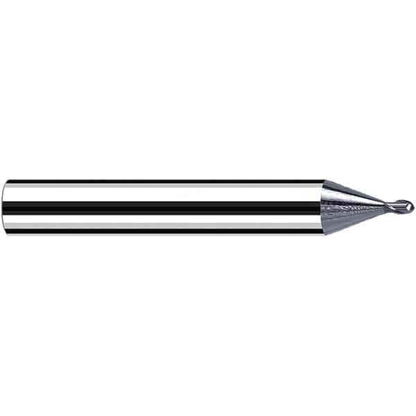 Fraisa - 1.5mm Diam, 1.5mm LOC, 2 Flute Solid Carbide Ball End Mill - All Tool & Supply