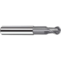 Fraisa - 10mm Diam, 11mm LOC, 2 Flute Solid Carbide Ball End Mill - All Tool & Supply