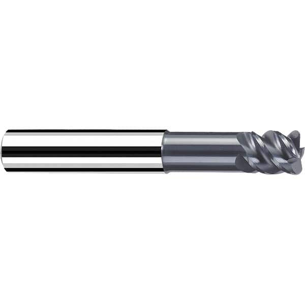 Fraisa - 3/16" Diam 4 Flute Solid Carbide 0.01" Corner Radius End Mill - All Tool & Supply