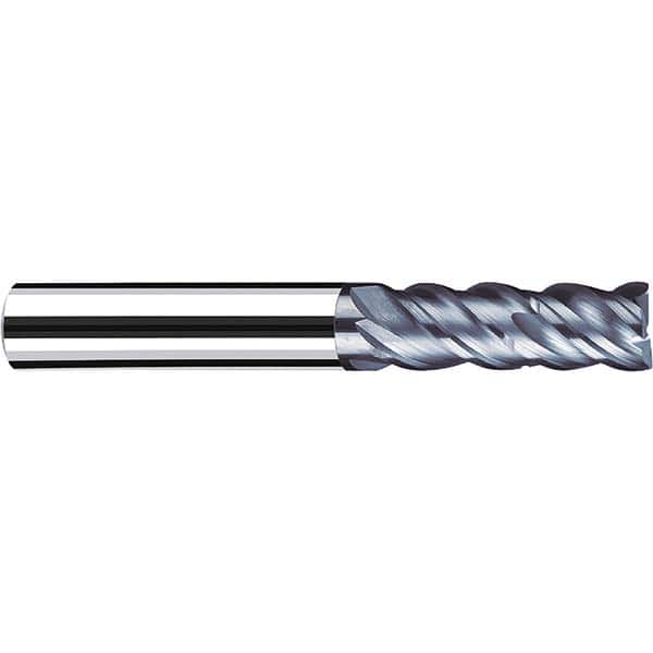 Fraisa - 1/2, 1-1/4" LOC, 1/2" Shank Diam, 3-1/4" OAL, 4 Flute Solid Carbide Square End Mill - All Tool & Supply