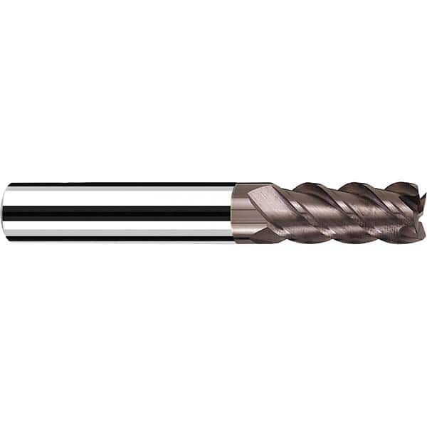 Fraisa - 3/8, 1" LOC, 3/8" Shank Diam, 3" OAL, 4 Flute Solid Carbide Square End Mill - All Tool & Supply