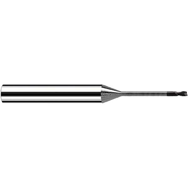 Fraisa - 0.6mm Diam 2 Flute Solid Carbide 0.05mm Corner Radius End Mill - All Tool & Supply