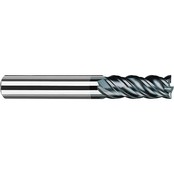 Fraisa - 3/8, 15/16" LOC, 3/8" Shank Diam, 2-3/4" OAL, 4 Flute Solid Carbide Square End Mill - All Tool & Supply