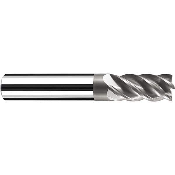 Fraisa - 3/8, 7/8" LOC, 3/8" Shank Diam, 3" OAL, 5 Flute Solid Carbide Square End Mill - All Tool & Supply