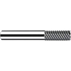 Fraisa - 1, 2" LOC, 1" Shank Diam, 5" OAL, 7 Flute Solid Carbide Square End Mill - All Tool & Supply