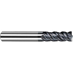 Fraisa - 1/2, 1-1/4" LOC, 1/2" Shank Diam, 3-1/4" OAL, 4 Flute Solid Carbide Square End Mill - All Tool & Supply