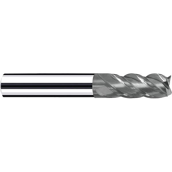 Fraisa - 3/8, 7/8" LOC, 3/8" Shank Diam, 3" OAL, 4 Flute Solid Carbide Square End Mill - All Tool & Supply