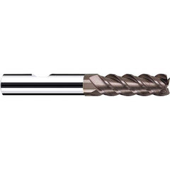 Fraisa - 1/2, 2" LOC, 1/2" Shank Diam, 4" OAL, 4 Flute Solid Carbide Square End Mill - All Tool & Supply