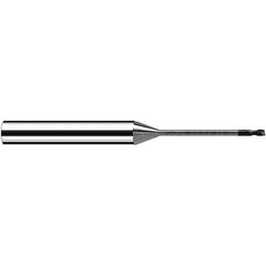 Fraisa - 0.5mm Diam 2 Flute Solid Carbide 0.1mm Corner Radius End Mill - All Tool & Supply