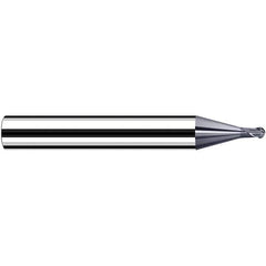 Fraisa - 2mm Diam, 3.6mm LOC, 2 Flute Solid Carbide Ball End Mill - All Tool & Supply