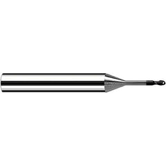 Fraisa - 4mm Diam, 4mm LOC, 2 Flute Solid Carbide Ball End Mill - All Tool & Supply