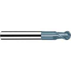 Fraisa - 3/32" Diam, 3/32" LOC, 2 Flute Solid Carbide Ball End Mill - All Tool & Supply