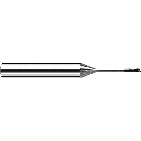 Fraisa - 1.5mm Diam 2 Flute Solid Carbide 0.2mm Corner Radius End Mill - All Tool & Supply