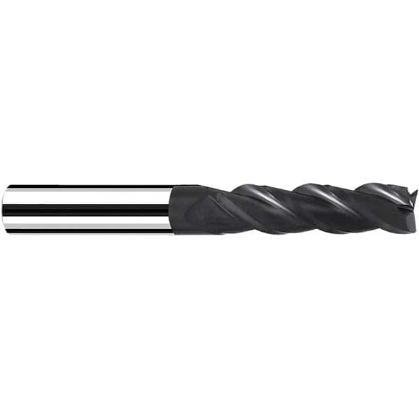 Fraisa - 10mm Diam 3 Flute Solid Carbide 0.5mm Corner Radius End Mill - All Tool & Supply