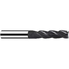 Fraisa - 8mm Diam 3 Flute Solid Carbide 0.5mm Corner Radius End Mill - All Tool & Supply