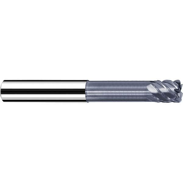 Fraisa - 1/8" Diam 4 Flute Solid Carbide 0.02" Corner Radius End Mill - All Tool & Supply