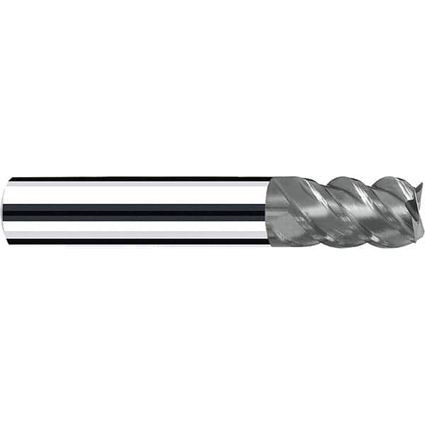 Fraisa - 3/16, 1/4" LOC, 3/16" Shank Diam, 2" OAL, 4 Flute Solid Carbide Square End Mill - All Tool & Supply