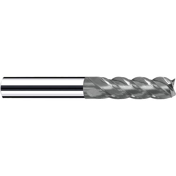 Fraisa - 3/8, 2" LOC, 3/8" Shank Diam, 4" OAL, 4 Flute Solid Carbide Square End Mill - All Tool & Supply