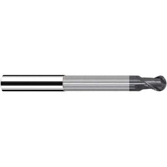 Fraisa - 12mm Diam, 13mm LOC, 2 Flute Solid Carbide Ball End Mill - All Tool & Supply