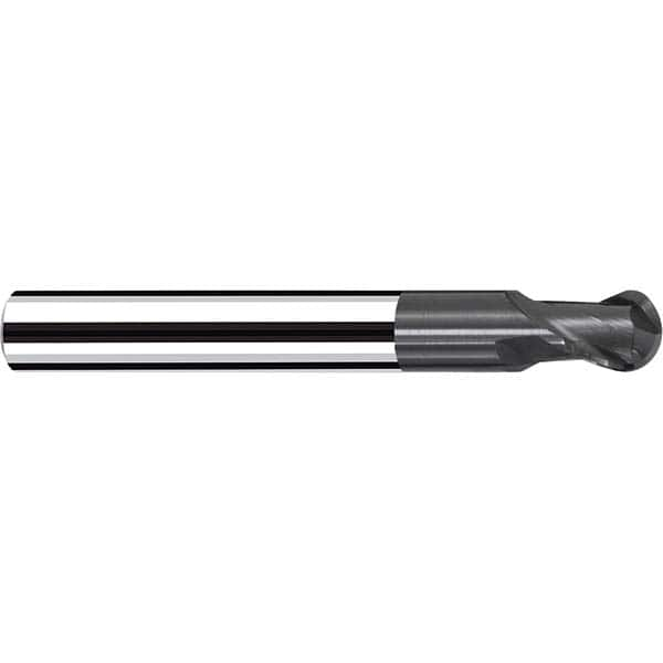 Fraisa - 3/8" Diam, 3/8" LOC, 2 Flute Solid Carbide Ball End Mill - All Tool & Supply